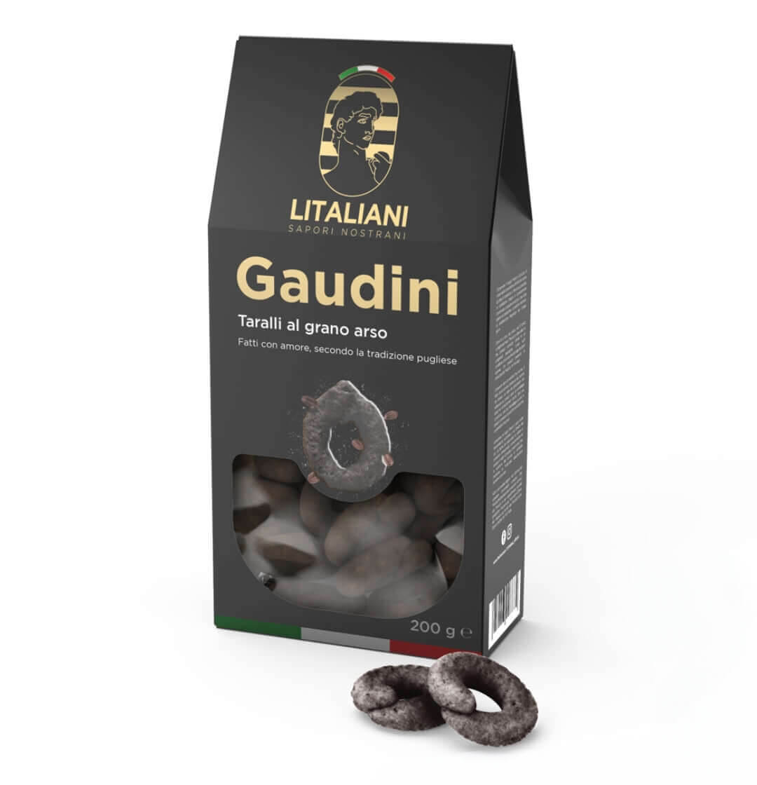 Gaudini- Taralli au blé brûlé 200G ( code : LIT0009 )