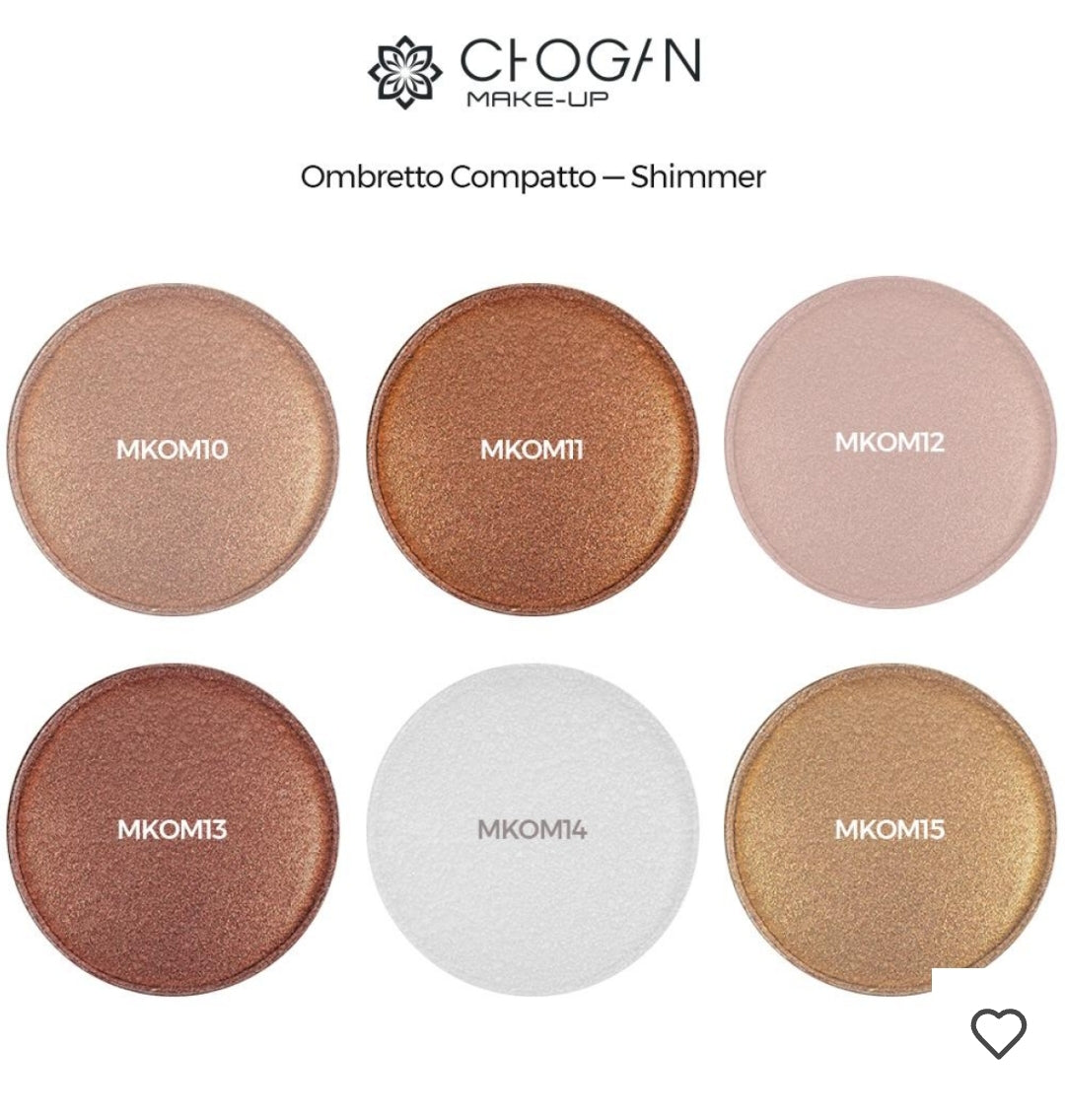 OMBRE À PAUPIÈRES COMPACTE SHIMMER-PEARLY PEACH 3,5g ( code : MKOM15 ) chogan