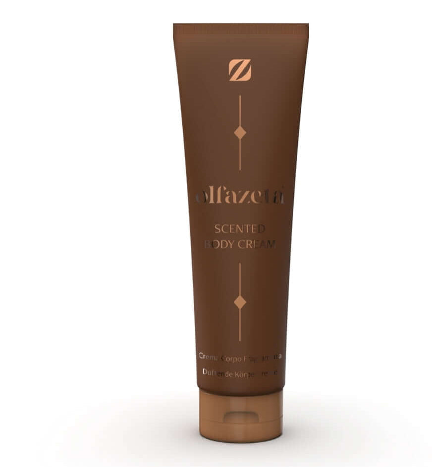 Pour commencer, il convient de présenter la Crème Corporelle Parfumée (Référence : CRF121) de Chogan en tube de 150 ml, comme un soin corporel luxueux et hydratant, conçu pour envelopper la peau d'un sillage olfactif envoûtant et raffiné,