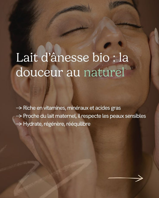 Le lait d’ânesse, surnommé depuis l’Antiquité « l’élixir de jeunesse », est reconnu pour ses vertus exceptionnelles en cosmétique