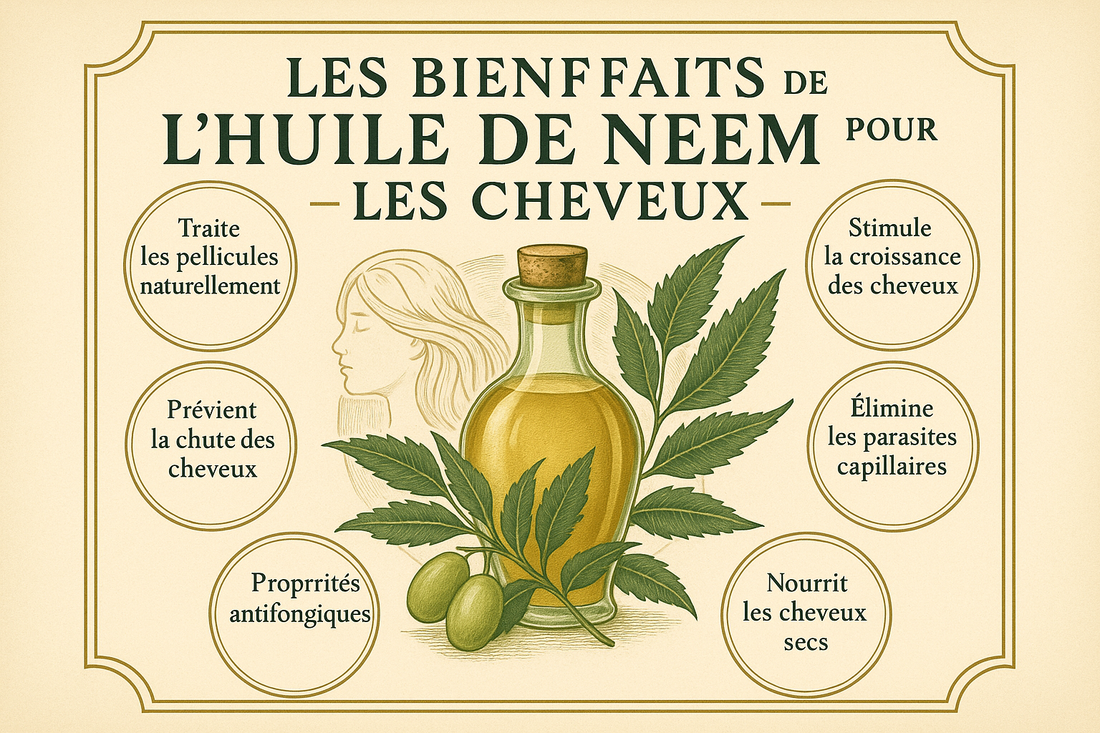 Premièrement, L’huile de neem, extraite des graines de l’arbre de neem, est un ingrédient naturel reconnu depuis des millénaires pour ses vertus médicinales et cosmétiques.&nbsp;