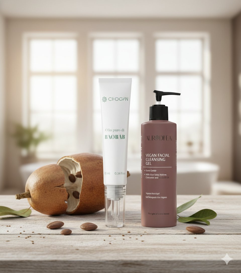 Premièrement : La gamme au baobab Chogan est spécialement conçue pour offrir des soins doux et nourrissants.