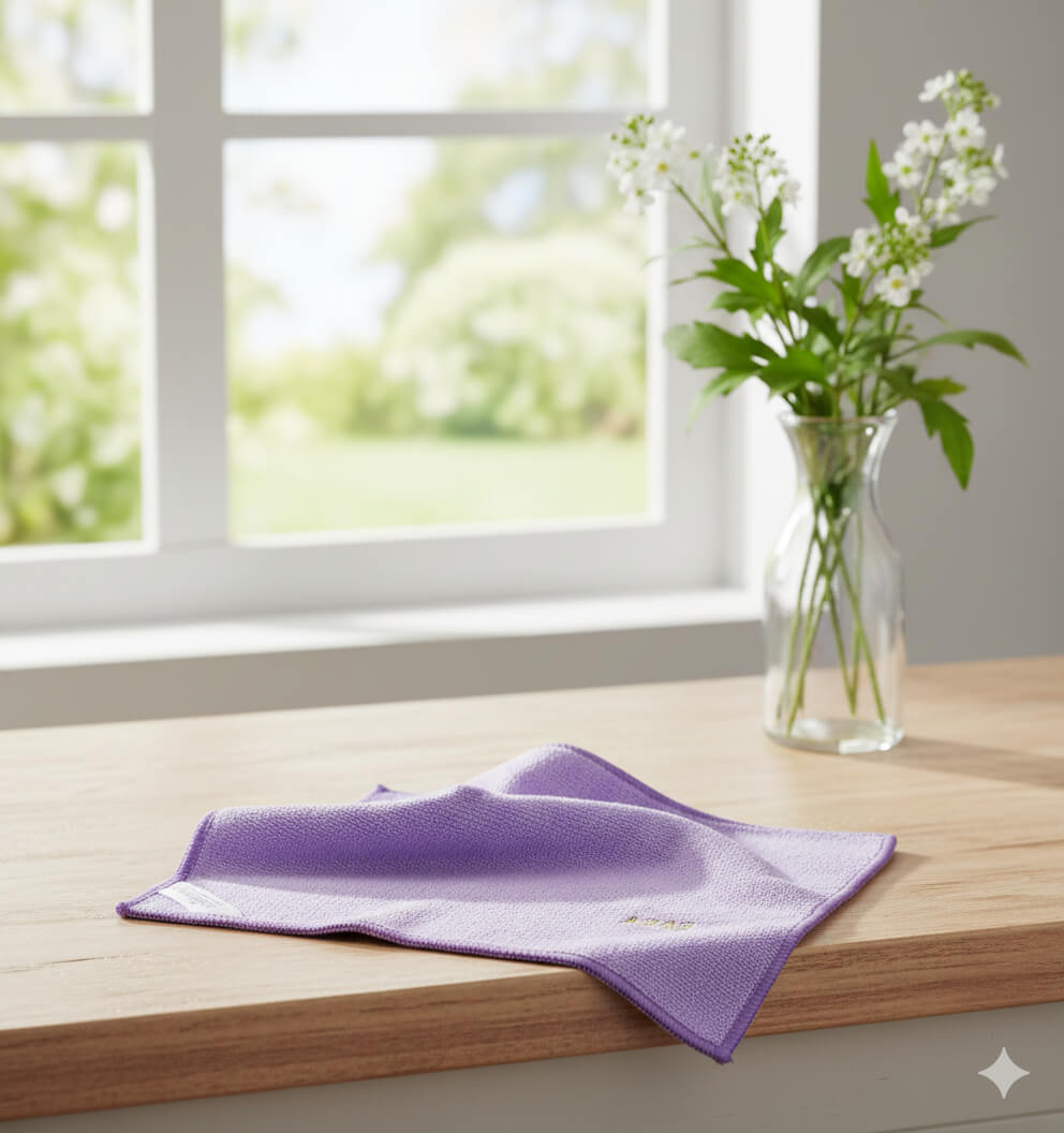 Premièrement : Les Terry- chiffon en microfibre anti-poussière multisurface (violet),