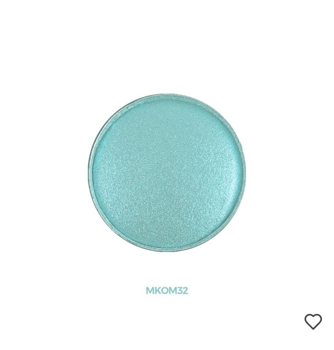 OMBRE À PAUPIÈRES COMPACTE SHINY-TEAL 3g ( code : MKOM32 ) chogan