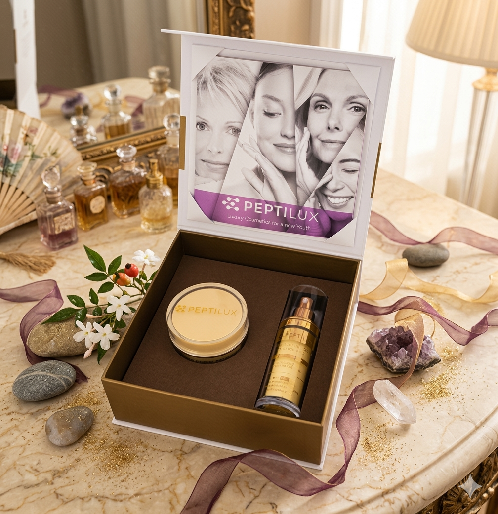 Premièrement,, la gamme Peptilux de Chogan a été développée pour offrir une réponse ciblée et efficace aux signes visibles de l’âge.