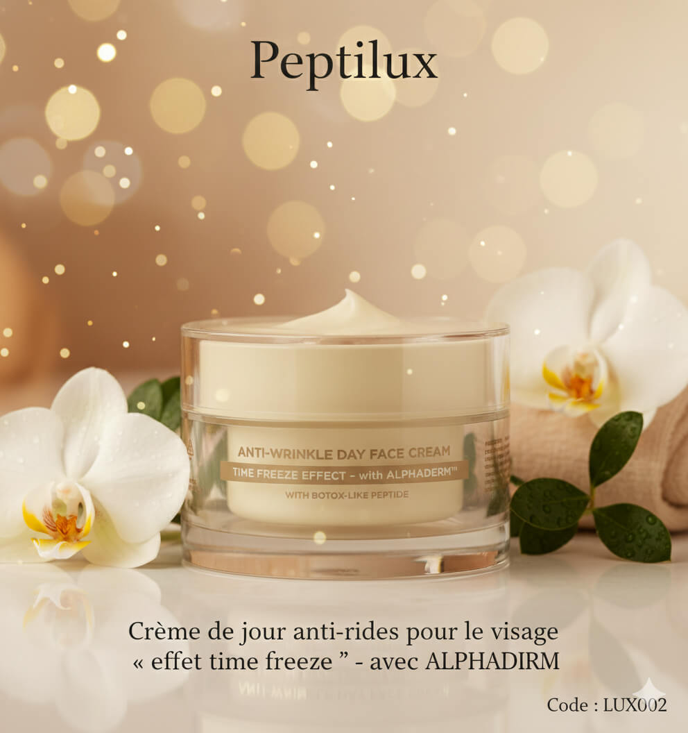 Premièrement, la gamme Peptilux de Chogan a été développée pour offrir une réponse ciblée et efficace aux signes visibles de l’âge.