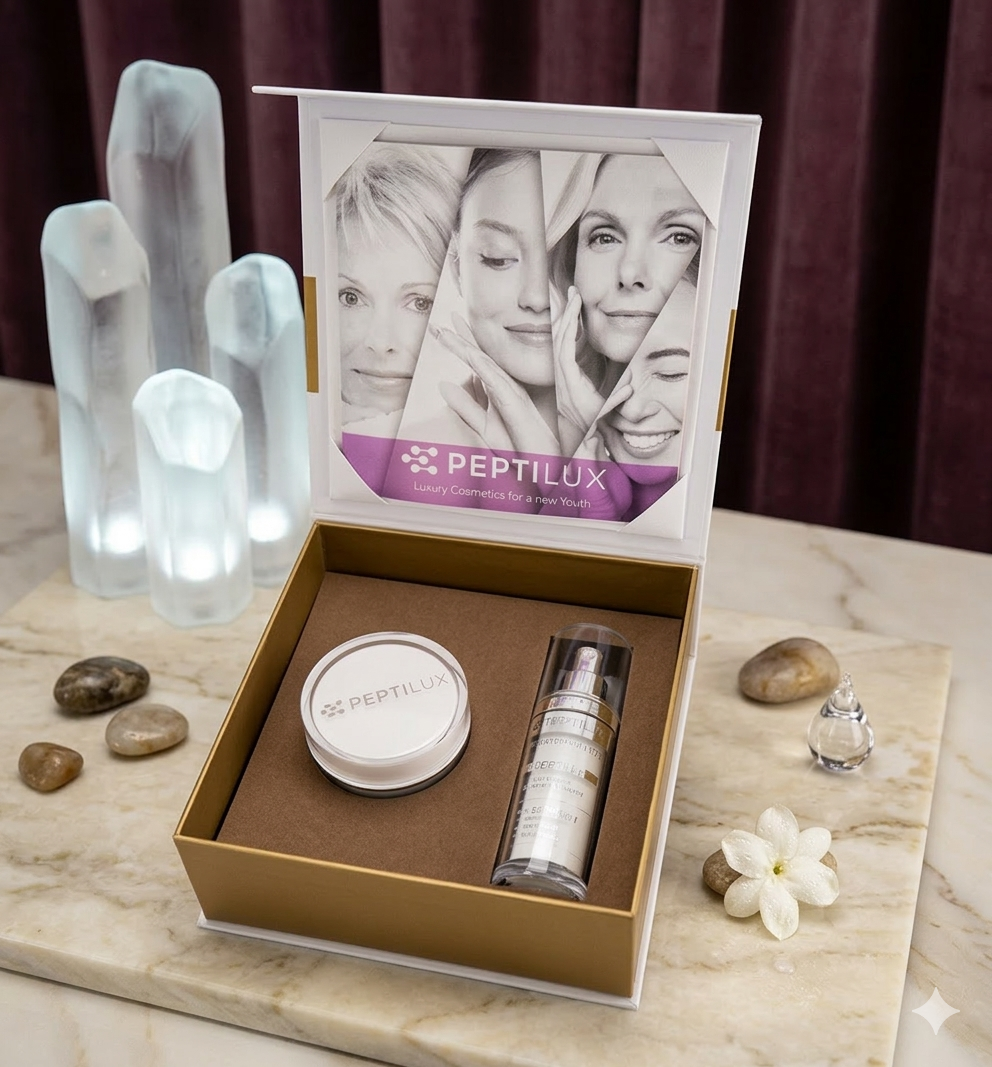 Premièrement,, la gamme Peptilux de Chogan a été développée pour offrir une réponse ciblée et efficace aux signes visibles de l’âge.