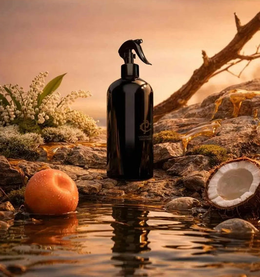 ​D'emblée, il convient de présenter le spray d'ambiance 'Soft Hypnose' (500 ml) comme la signature olfactive de la sérénité profonde :