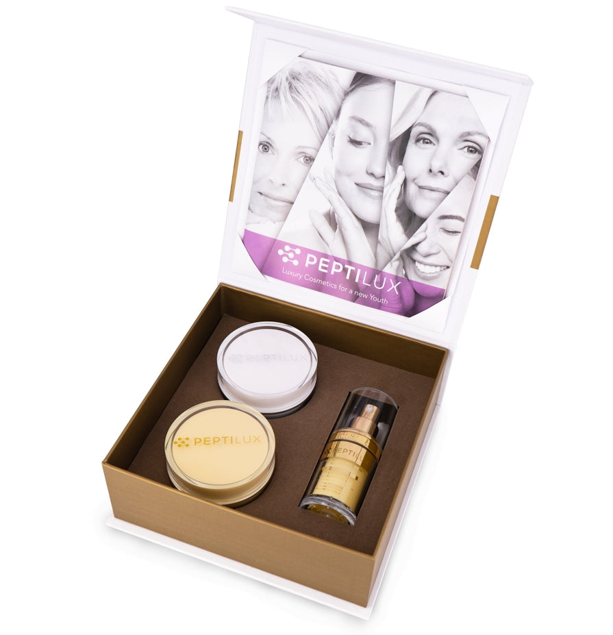 Premièrement,, la gamme Peptilux de Chogan a été développée pour offrir une réponse ciblée et efficace aux signes visibles de l’âge.

