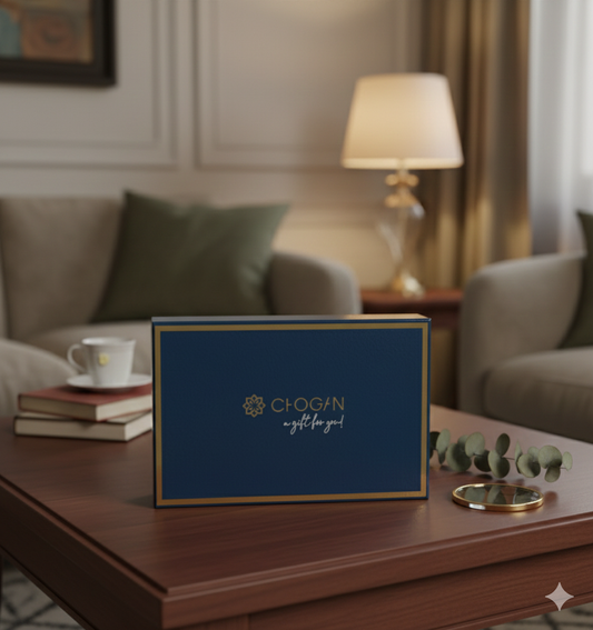Premièrement : La gamme Coffrets Cadeaux,

 Chogan est spécialement conçue pour offrir une expérience luxueuse et transformer chaque présent en un moment inoubliable.