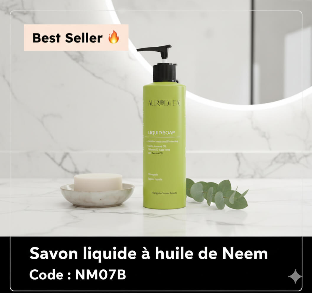 Premièrement : La gamme à l’huile de neem  Chogan est spécialement conçue pour purifier.